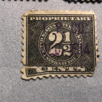 Lot 36 - 5 US Internal Revenue Service Proprietary Stamps