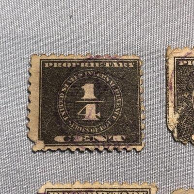 Lot 36 - 5 US Internal Revenue Service Proprietary Stamps