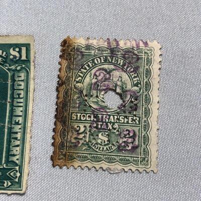 Lot 40 - NY Stock Transfer Tax, IRS Stamps