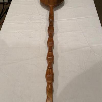 MCM wood Tiki Spoon 3 feet long