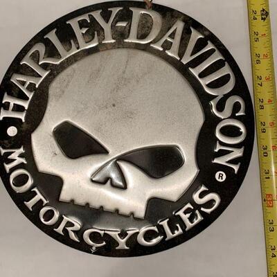 Metal Harley Davidson Sign Round 8