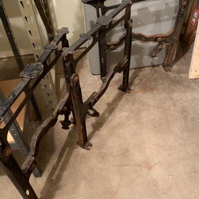 3 Industrial Metal leg sections / Industrial Rustic