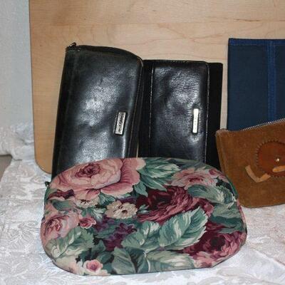 Amity wallet, Nine West wallet, Pelle Studios wallet, suede coin purse