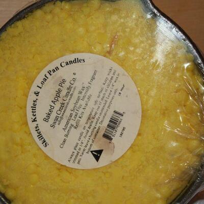 Pottery Barn paper weight, candle