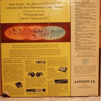 Vinyl Album, Admiral Stereo