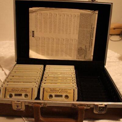 Tape case with "Hallowed Journey" A Book of Mormon dramatization