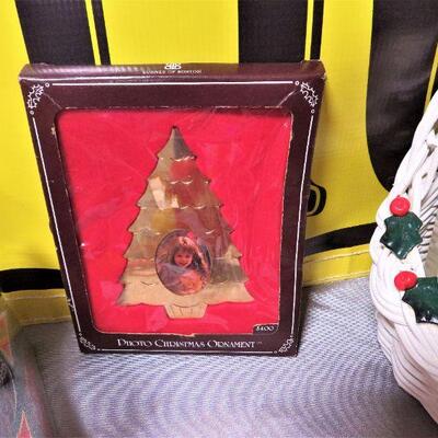 Vintage Christmas Ornament & Decorations LOT Roly Poly Santa Avon MA