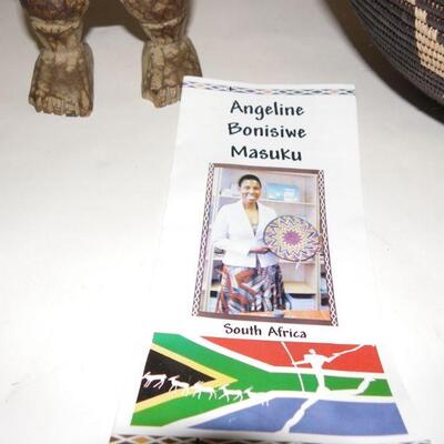 " Angeline Masuku South African Art Basket and Artifact's.