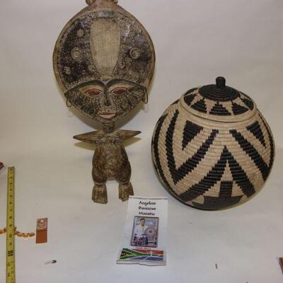 " Angeline Masuku South African Art Basket and Artifact's.