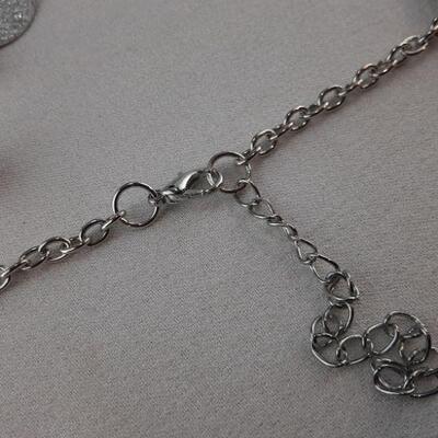 Silvertone Circles Necklace
