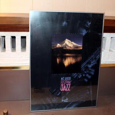1991 Mt Hood Festival of Jazz framed poster (#25)