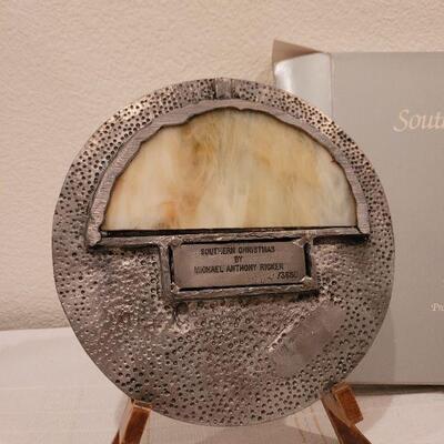 Lot 695: Vintage 1984 SOUTHERN CHRISTMAS Pewter Plate