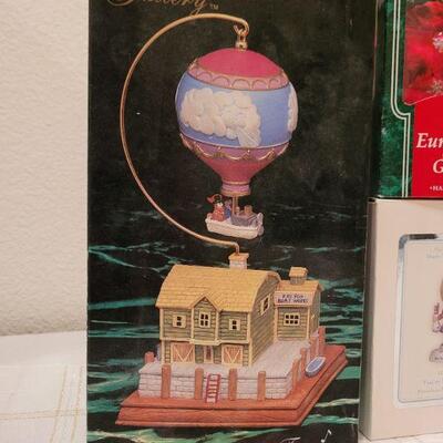 Lot 702: ASSORTED Christmas Ornaments and Music Box 