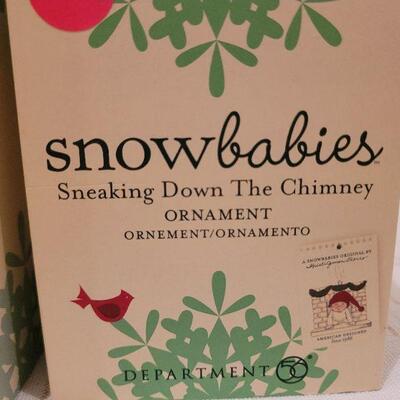 Lot 716: Assorted Dept 56 Snowbabies Christmas Figures 