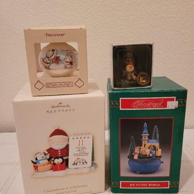 Lot 738: Assorted Hallmark and More Christmas Ornaments