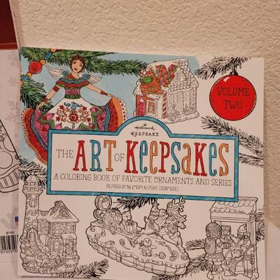 Lot 752: Assorted Christmas Coloring Books and Snowman Deco