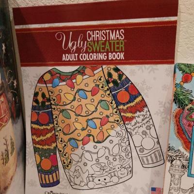 Lot 752: Assorted Christmas Coloring Books and Snowman Deco
