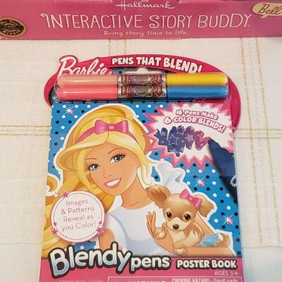 Lot 753: Interactive Story Buddy "Bell" and Barbie Activity Pad