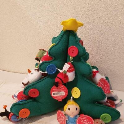 Lot 762: NEW Soft Christmas Tree with NEW Soft Ornaments 