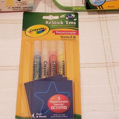 Lot 764: New Movable Fashion Decorations, "Bell" Plushie, Dry Erase Board/Art Supplies 