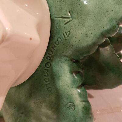 Lot 765:  Vintage Atlantic Mold Ceramic Music Box Christmas Tree (Lights & Music Both Work--Missing Some Bulbs)