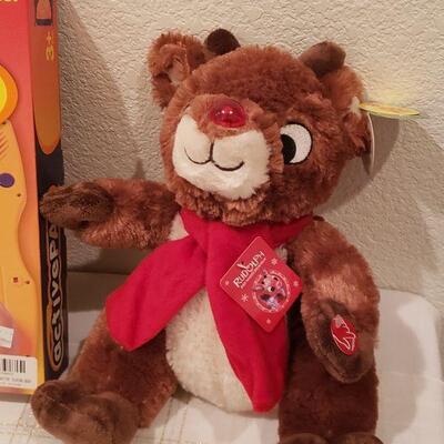 Lot 776: New Interactive Talking Book Active Pad & Reindeer Plushie 