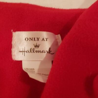 Lot 777: NEW Hallmark Snowman Light Up Scarf, Snowman Slippers & Hallmark Shirt