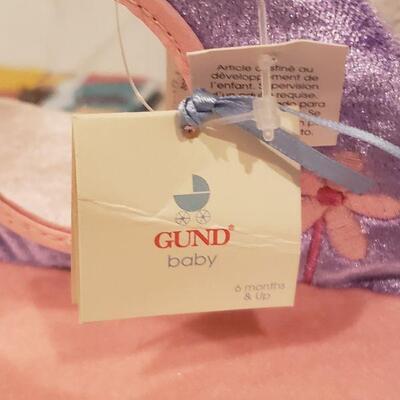 Lot 783: GUND Baby Plushie Toys, Angel Bank, Recordable Storybook & All the Little Snow Angels