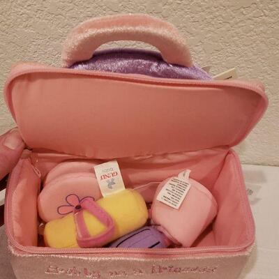 Lot 783: GUND Baby Plushie Toys, Angel Bank, Recordable Storybook & All the Little Snow Angels