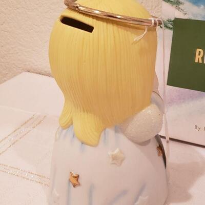 Lot 783: GUND Baby Plushie Toys, Angel Bank, Recordable Storybook & All the Little Snow Angels