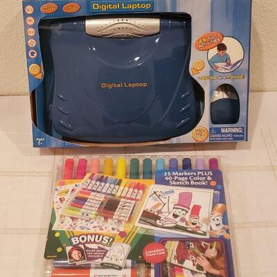 Lot 803:  New Child's Learning Laptop and Markers 