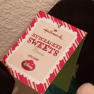 Lot 808:  New Disney Hallmark Nutcracker Sweets Mickey, Minnie & Goofy Animated Plushies