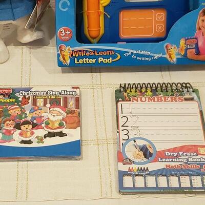 Lot 810: New VTech Toy, Activity Pads and Animated Snowman Plushie 