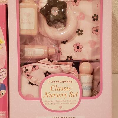 Lot 812: NEW 12" Baby Bella & FAO Schwartz Classic Nursery Set
