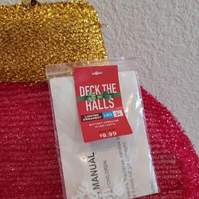Lot 832: (3) Assorted Christmas Themed Hanging Home Deco