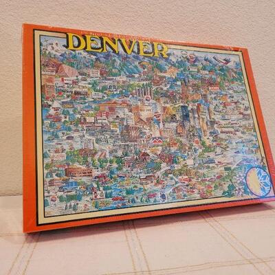 Lot 842: Vintage DENVER City Jigsaw Puzzle NEW