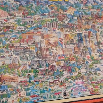 Lot 842: Vintage DENVER City Jigsaw Puzzle NEW