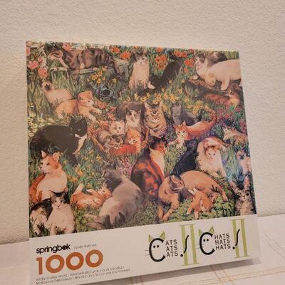 Lot 847: Vintage Springbok 1000 piece NEW Puzzle CATS 