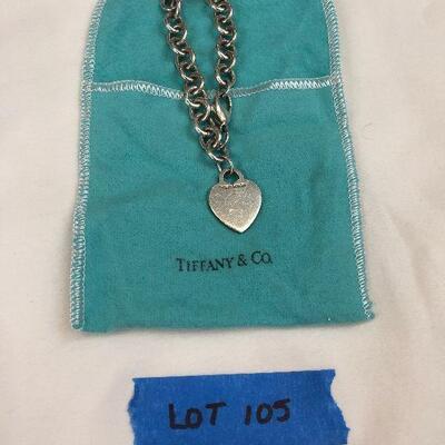 Lot 105 - Tiffany & Co. Bracelet - Sterling Silver Stamped 925  7