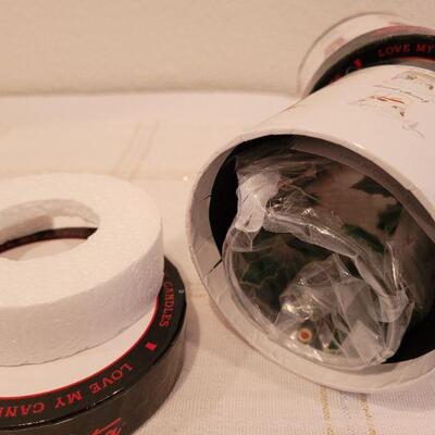 Lot 855: Assorted Christmas Candles and Set of Coaster NEW