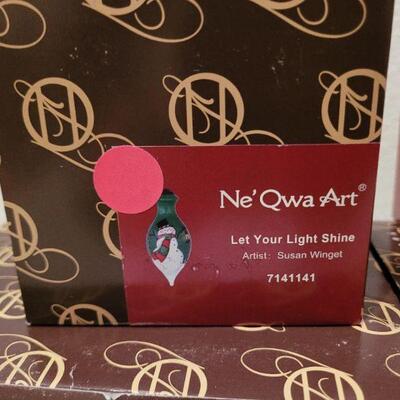 Lot 866: Assorted Christmas Ornaments feat. Ne'Qwa Art