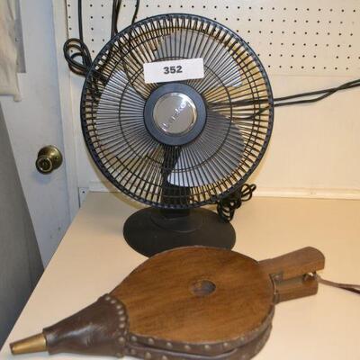 LOT 352 FAN AND BELLOWS