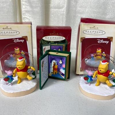 Lot# 230 S Disney Winnie The Pooh Hallmark Keepsake Ornaments 