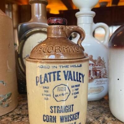Lot of Vintage Decanters and Jugs