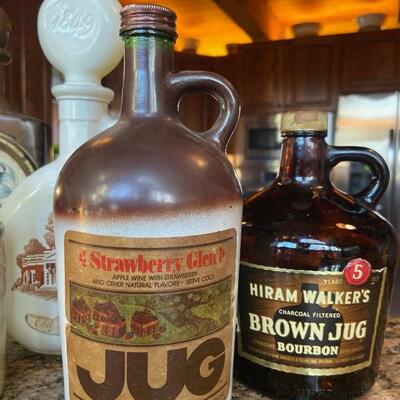 Lot of Vintage Decanters and Jugs