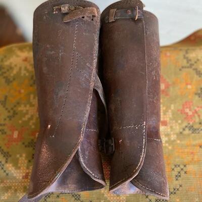 WW I Leather Military Gaitors