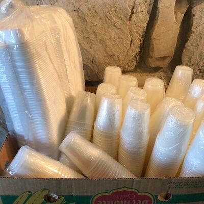 #769 Case of Cup & Styrofoam sandwich boxes 