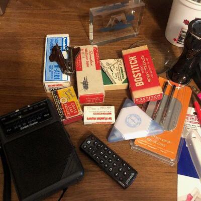 #817 Lot of Office Supplies: Pens, Stapler, Calculator 