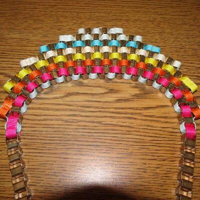 Ribbon Color Necklace Lot #107