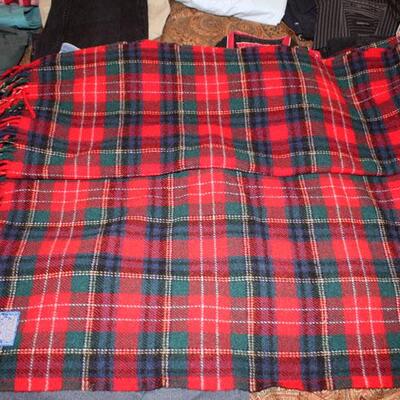 Vintage Pendleton blanket, plaid (#122)